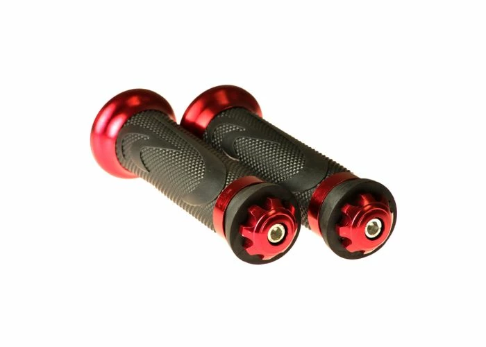 Coupon 👍 Mon Ster Red Anodized Aluminum & Rubber Grip Set For Scooters, ATVs, & Dirt Bikes 😉 2 Coupon 👍 Mon Ster Red Anodized Aluminum & Rubber Grip Set For Scooters, ATVs, & Dirt Bikes 😉 - Image 2