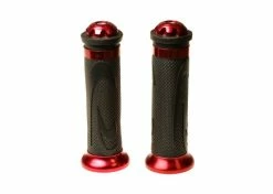 Coupon 👍 Mon Ster Red Anodized Aluminum & Rubber Grip Set For Scooters, ATVs, & Dirt Bikes 😉 5 Coupon 👍 Mon Ster Red Anodized Aluminum & Rubber Grip Set For Scooters, ATVs, & Dirt Bikes 😉 -Outlet mini-bikes Store aluminum rubber grips 2